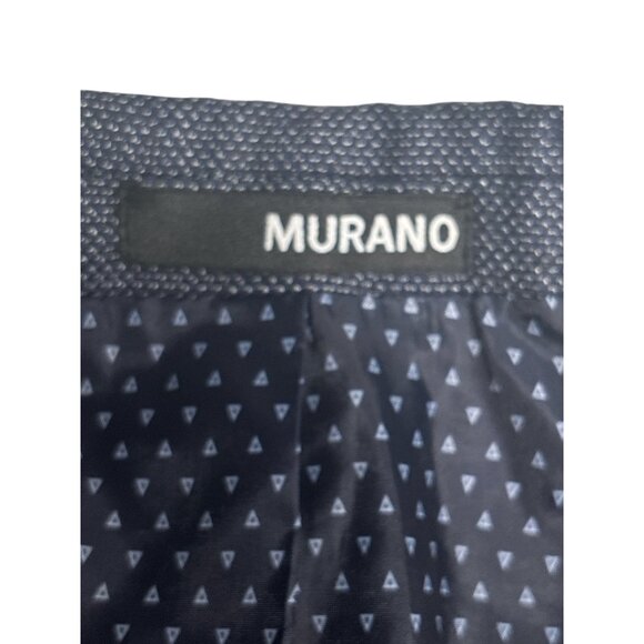 Murano Mens Slim Fit Blue Blazer Jacket - Picture 5 of 12